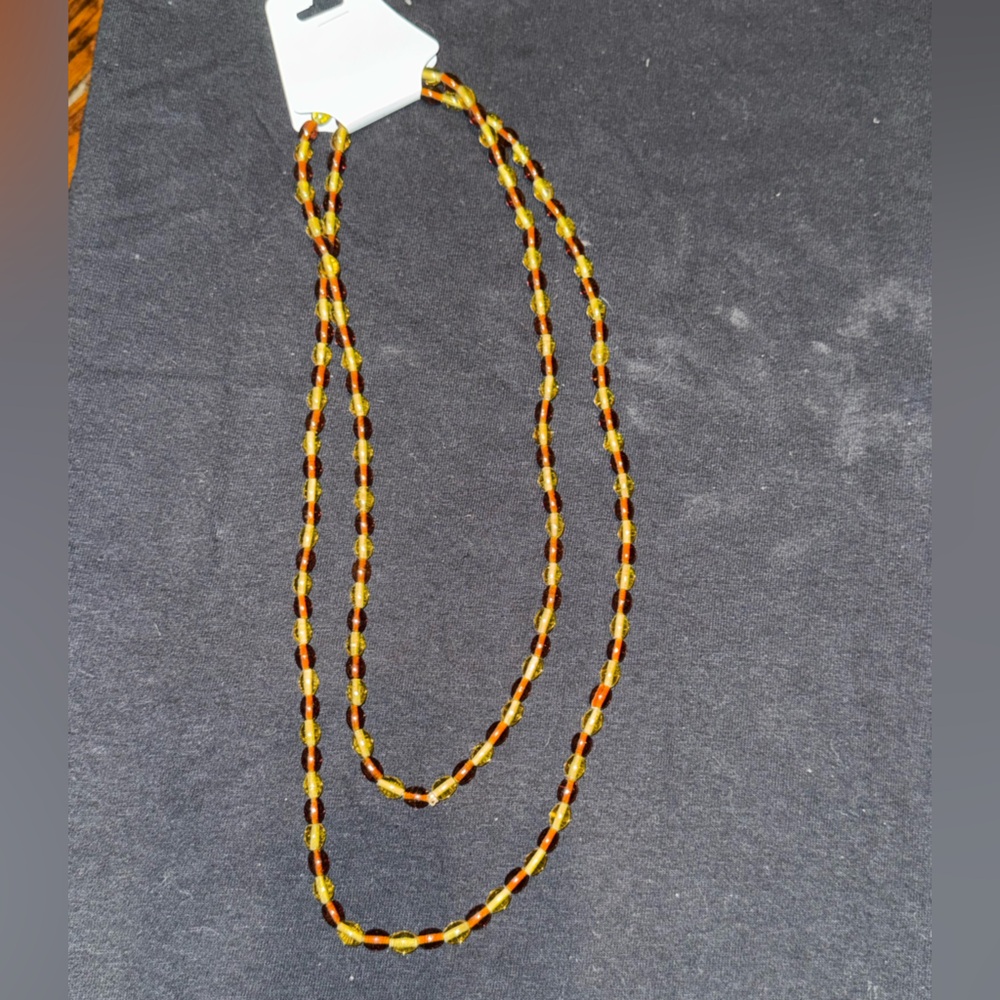 Amber Beaded Necklace
